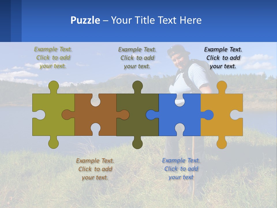 Obesity Female Outdoor PowerPoint Template