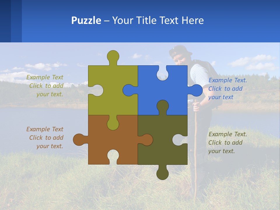 Obesity Female Outdoor PowerPoint Template