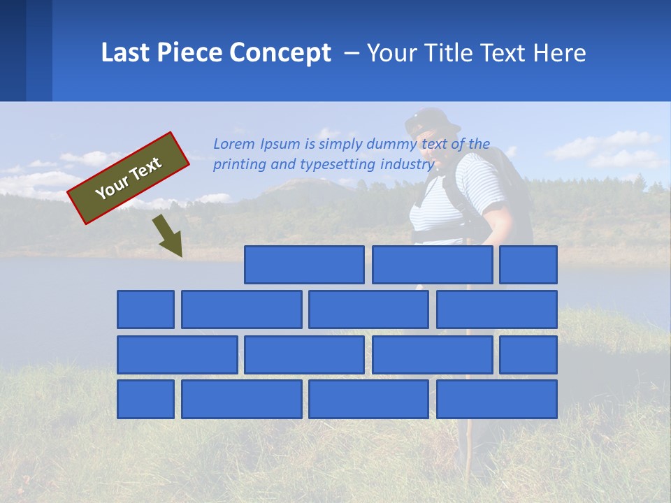 Obesity Female Outdoor PowerPoint Template