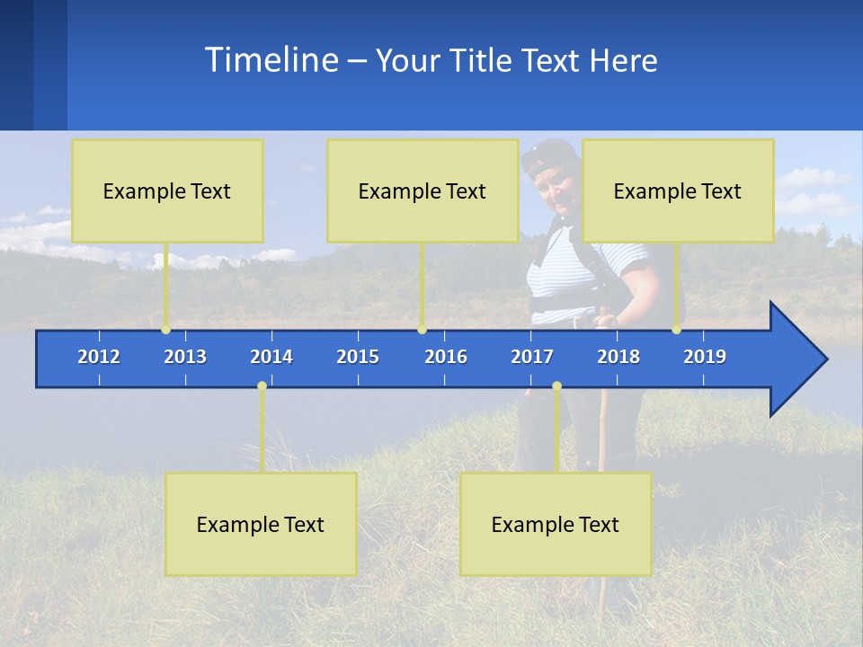 Obesity Female Outdoor PowerPoint Template