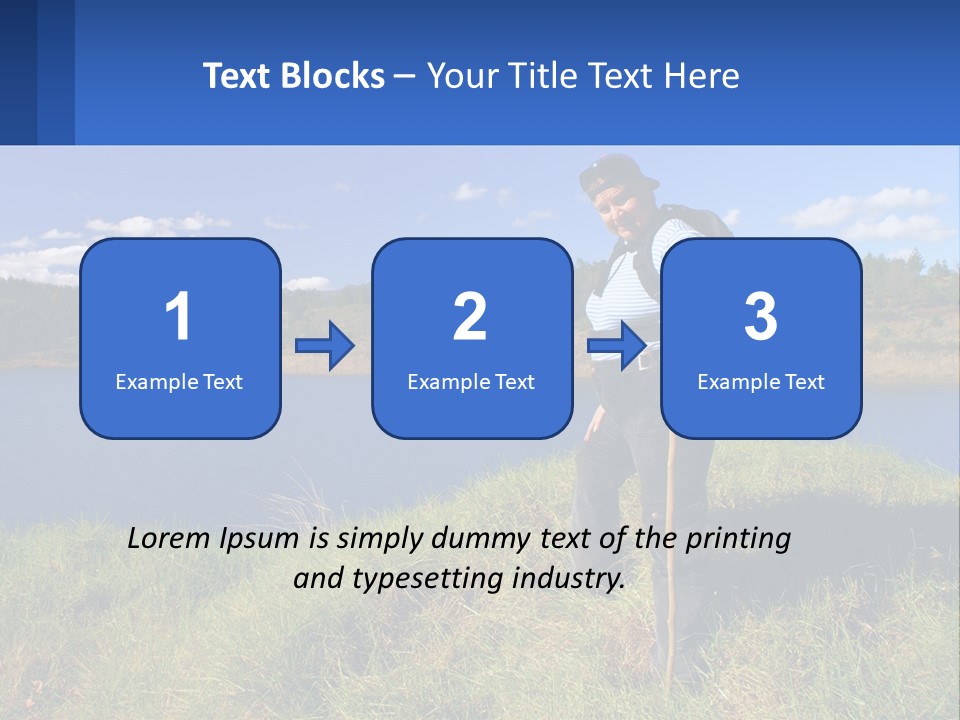 Obesity Female Outdoor PowerPoint Template