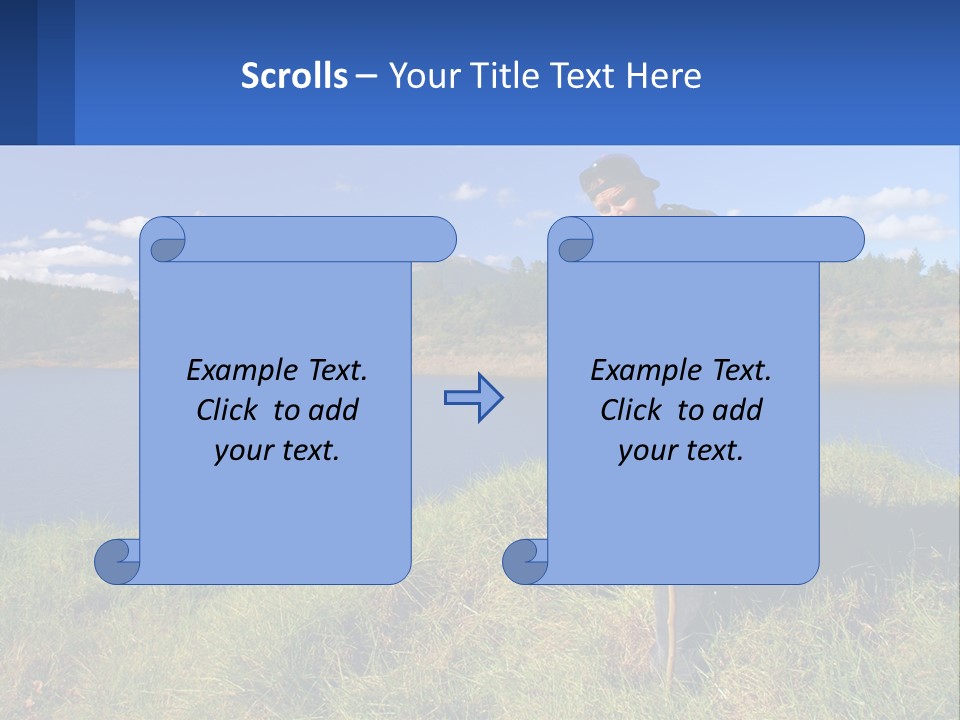 Obesity Female Outdoor PowerPoint Template
