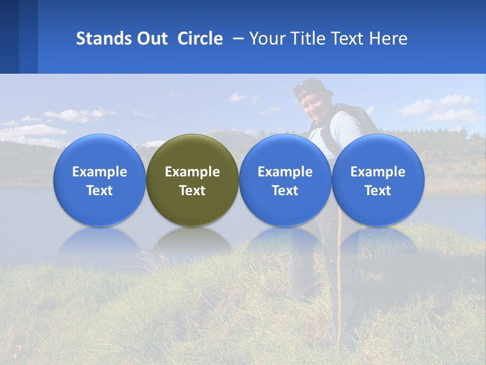 Obesity Female Outdoor PowerPoint Template