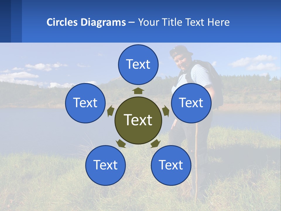 Obesity Female Outdoor PowerPoint Template