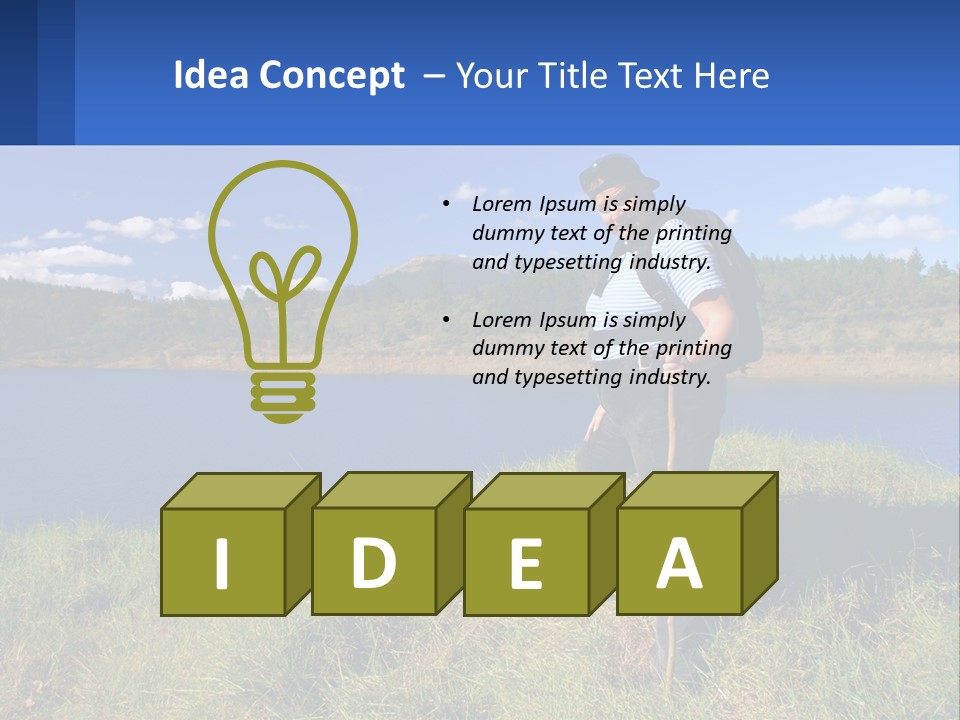 Obesity Female Outdoor PowerPoint Template