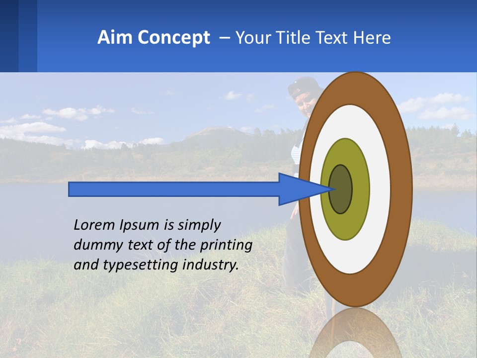 Obesity Female Outdoor PowerPoint Template