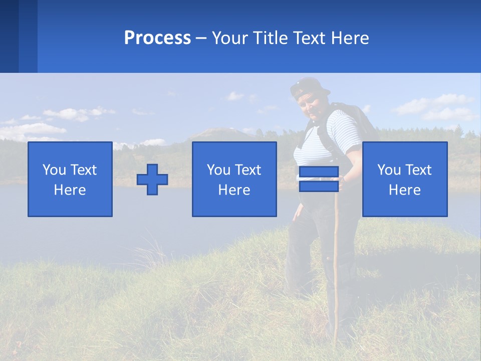 Obesity Female Outdoor PowerPoint Template