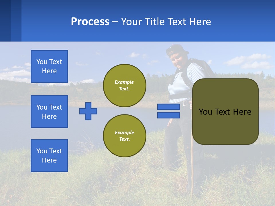 Obesity Female Outdoor PowerPoint Template