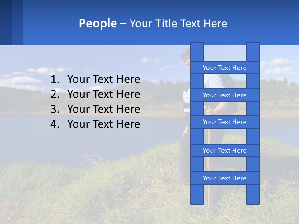 Obesity Female Outdoor PowerPoint Template