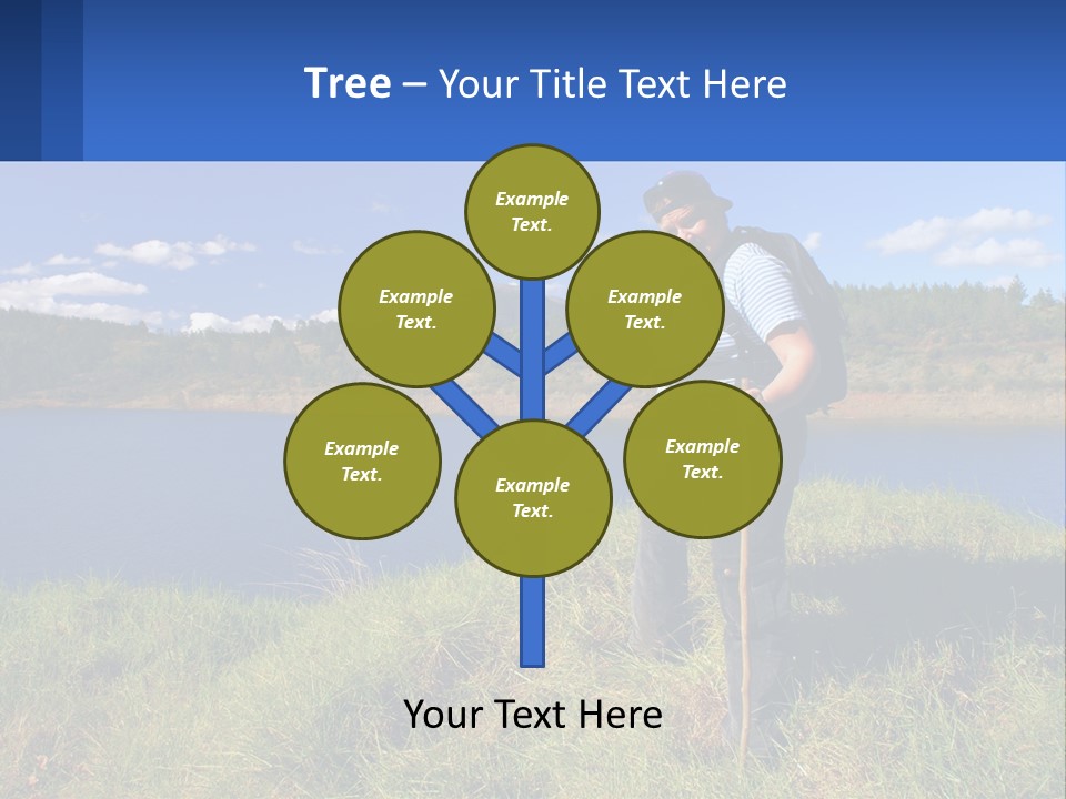 Obesity Female Outdoor PowerPoint Template