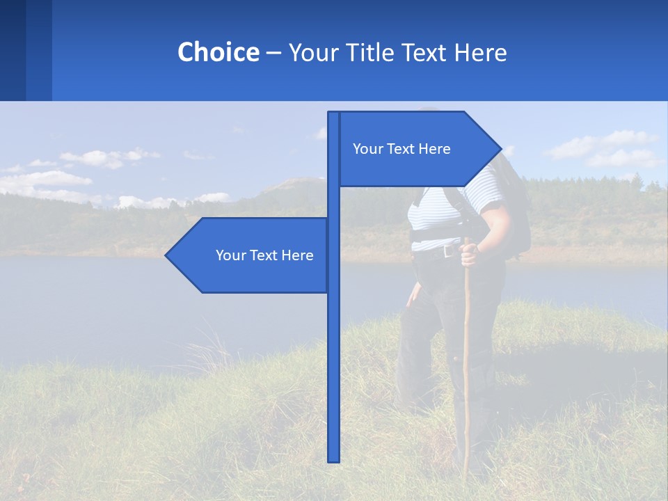 Obesity Female Outdoor PowerPoint Template