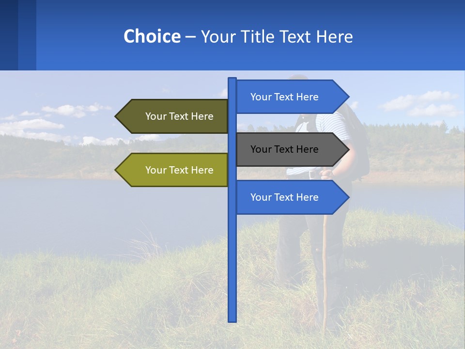 Obesity Female Outdoor PowerPoint Template
