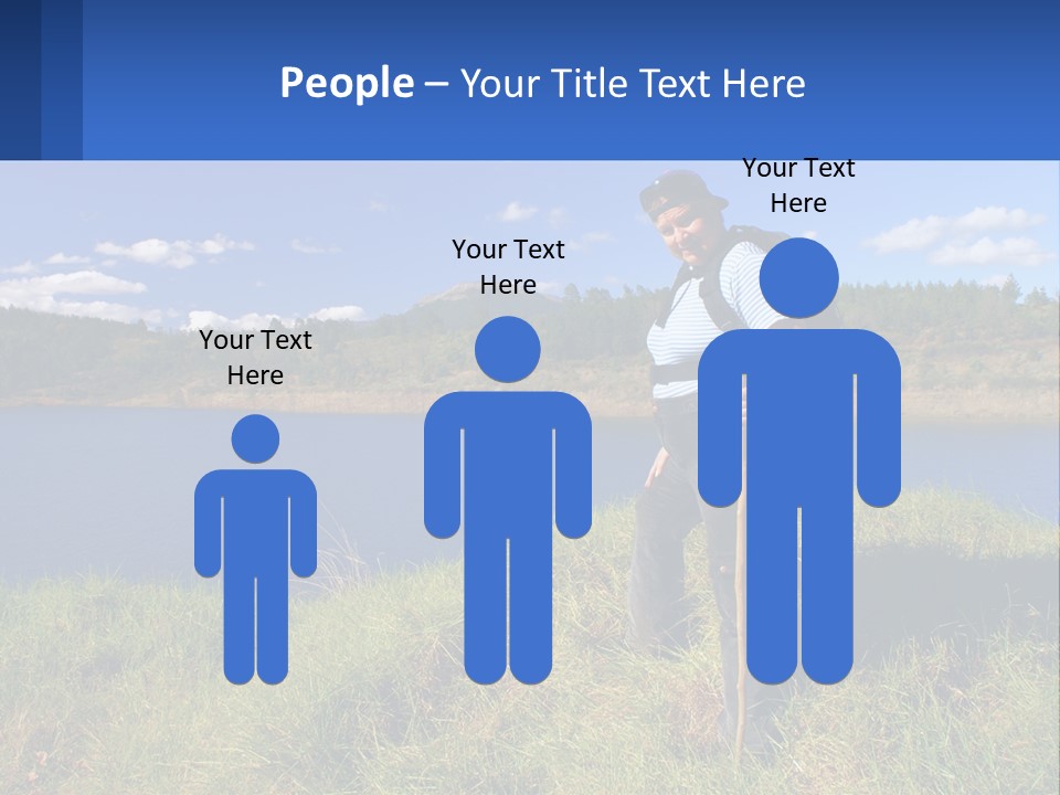 Obesity Female Outdoor PowerPoint Template