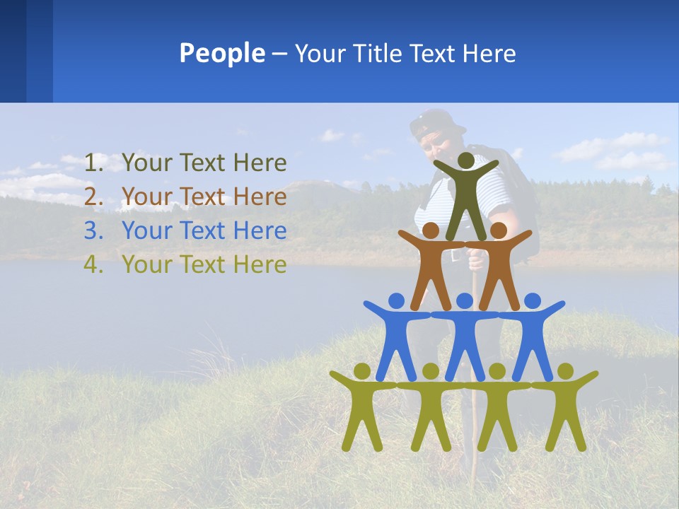 Obesity Female Outdoor PowerPoint Template