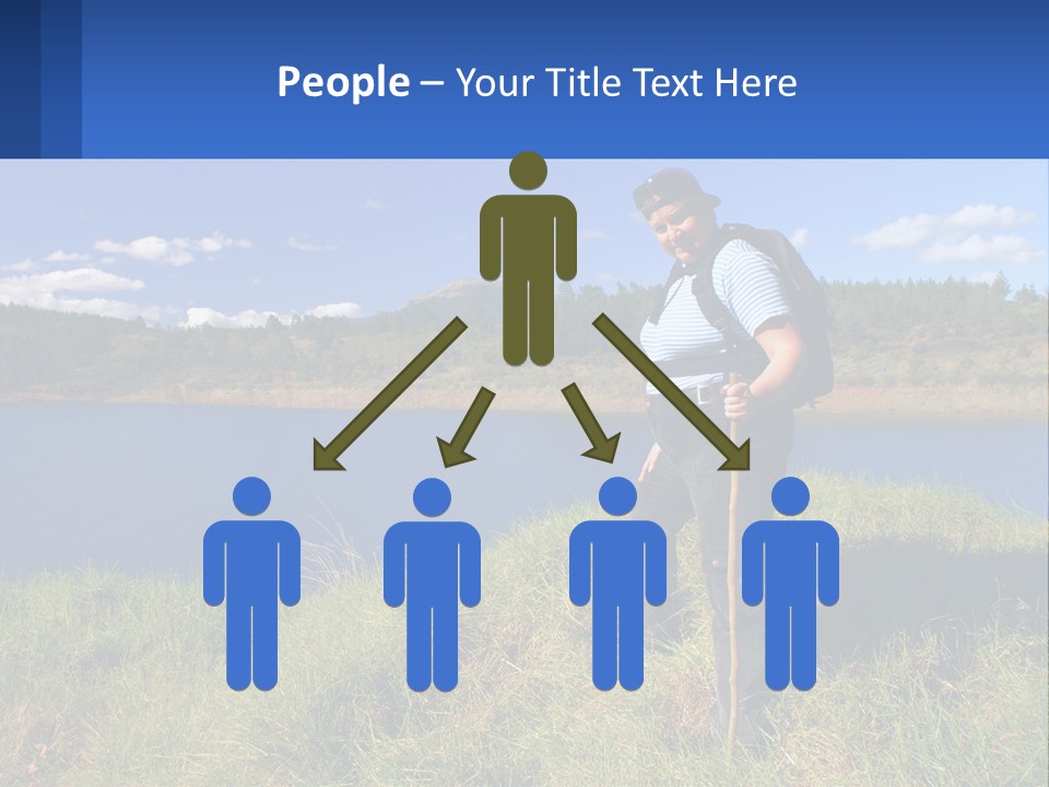 Obesity Female Outdoor PowerPoint Template