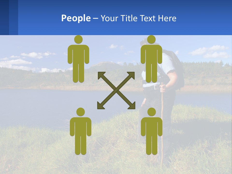 Obesity Female Outdoor PowerPoint Template