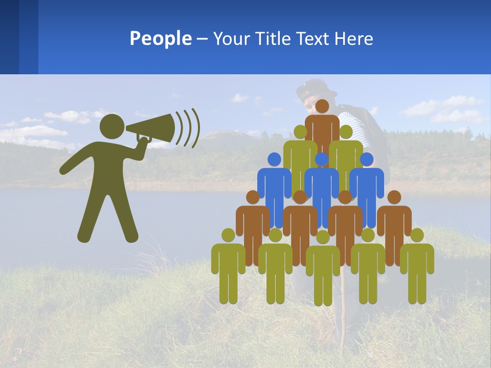 Obesity Female Outdoor PowerPoint Template