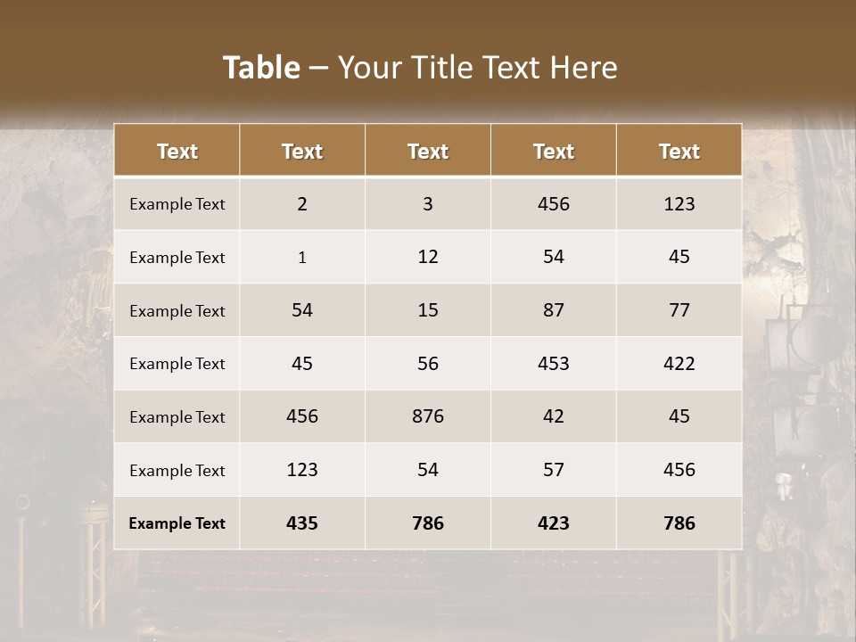 Conditions Inside Gibraltar PowerPoint Template