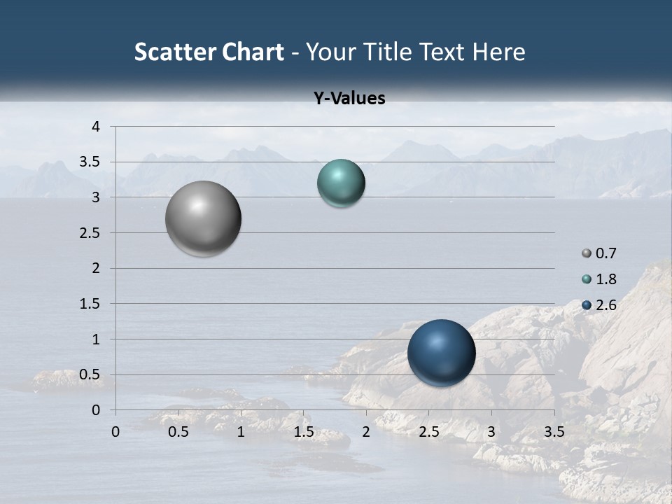 A Lighthouse On A Rocky Shore With Mountains In The Background PowerPoint Template