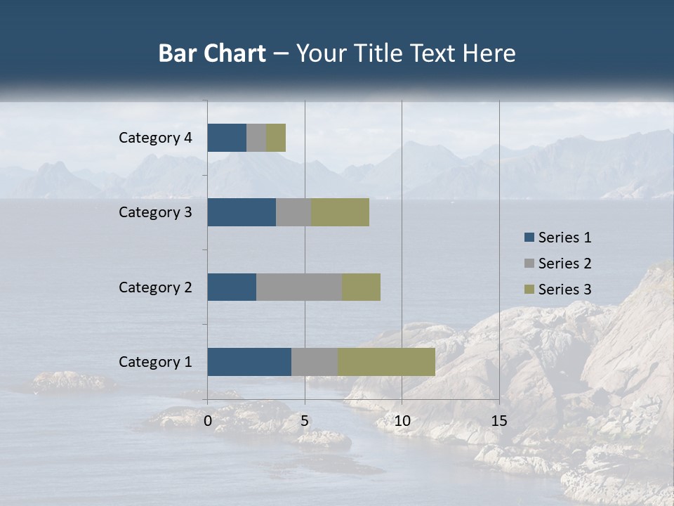 A Lighthouse On A Rocky Shore With Mountains In The Background PowerPoint Template