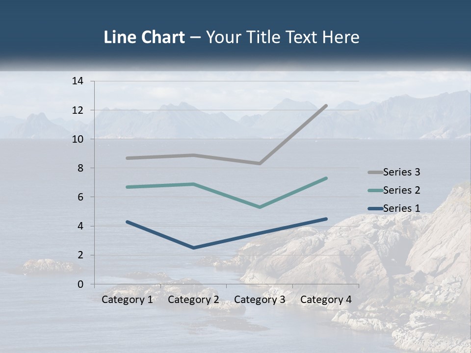 A Lighthouse On A Rocky Shore With Mountains In The Background PowerPoint Template