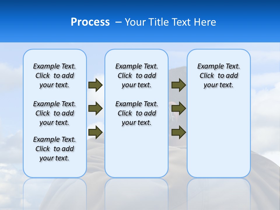 A Man Talking On A Cell Phone With Clouds In The Background PowerPoint Template