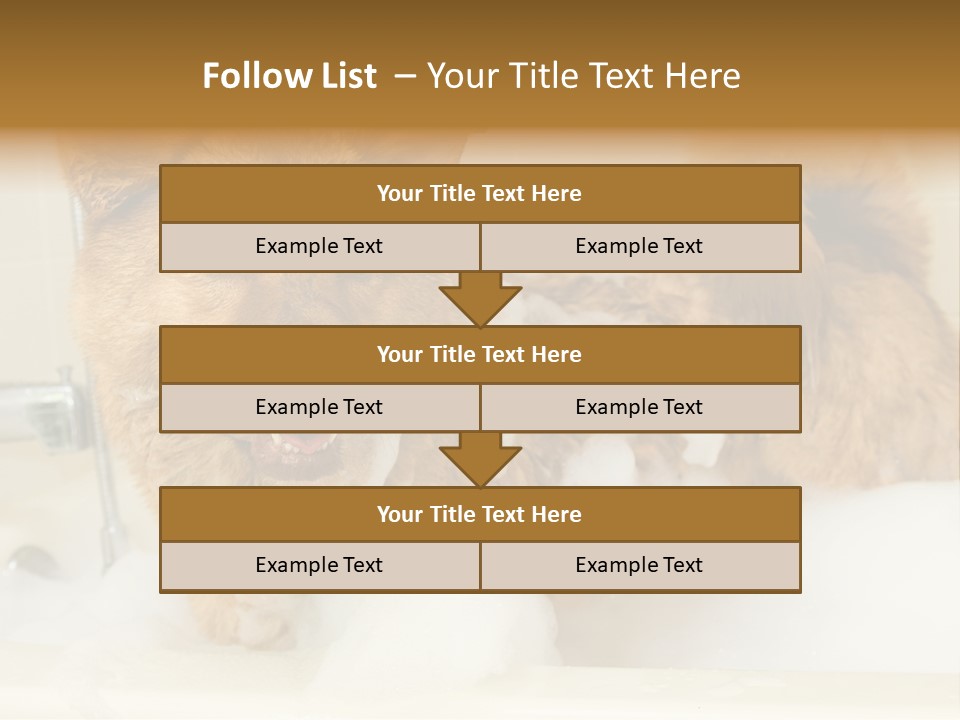 Taking Bath Water PowerPoint Template