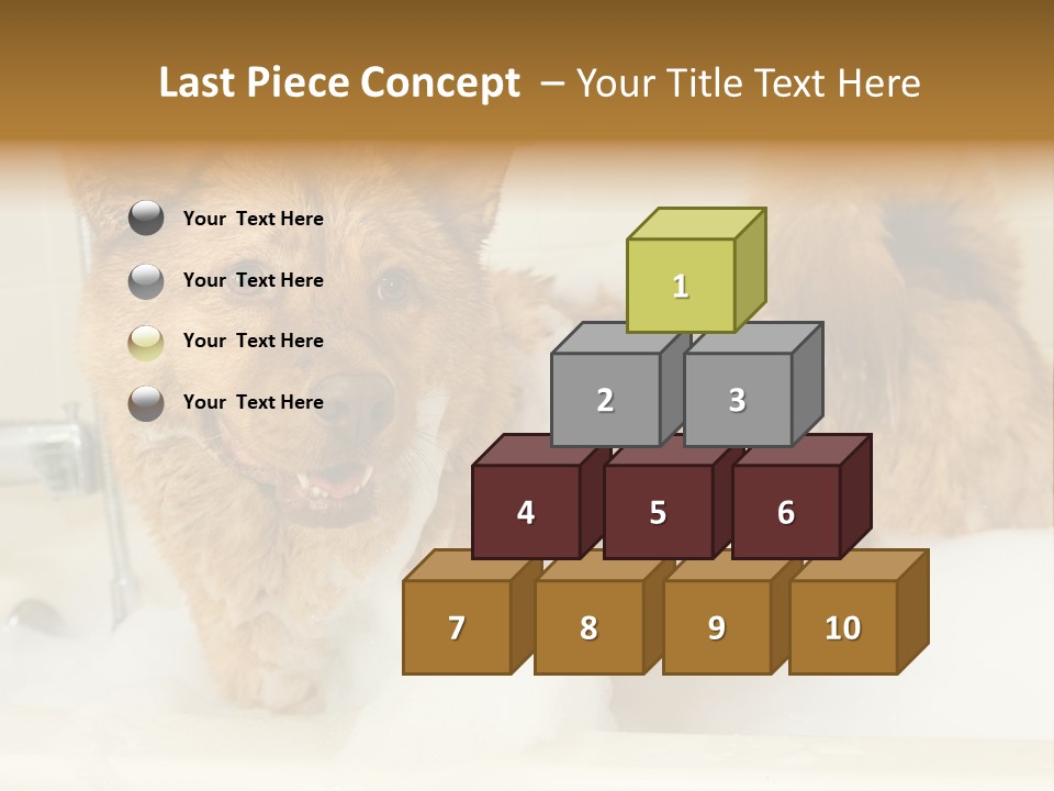 Taking Bath Water PowerPoint Template