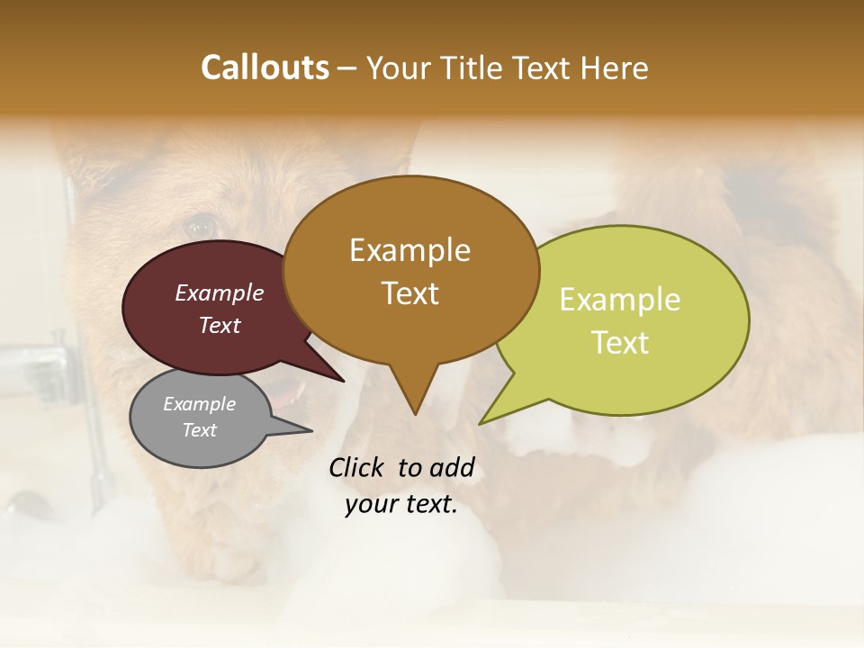 Taking Bath Water PowerPoint Template