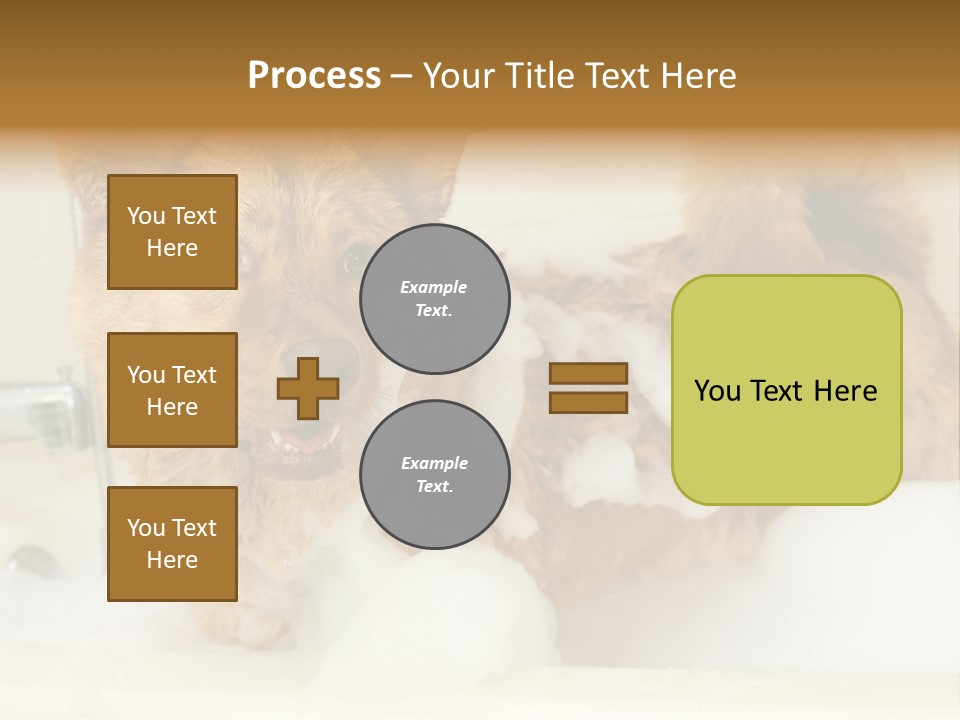 Taking Bath Water PowerPoint Template