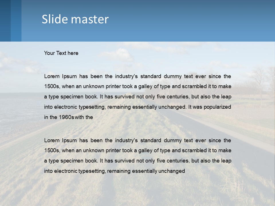 Wetlands Tidal High PowerPoint Template