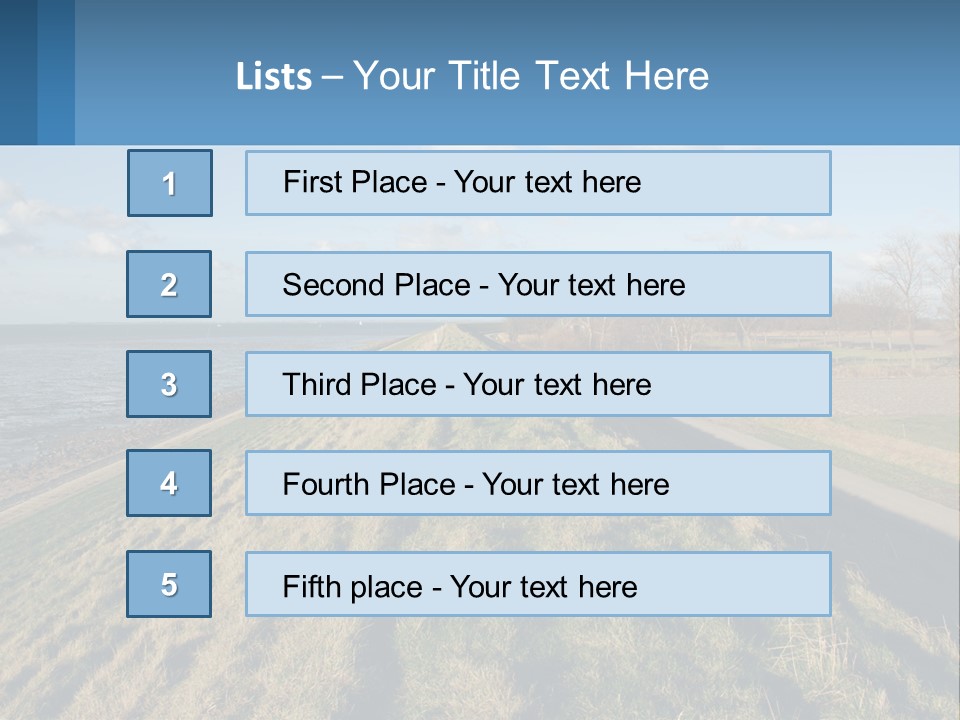 Wetlands Tidal High PowerPoint Template