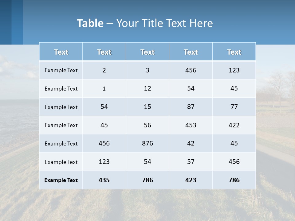 Wetlands Tidal High PowerPoint Template