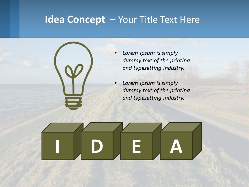 Wetlands Tidal High PowerPoint Template