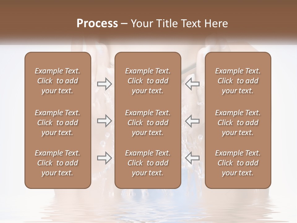 A Woman Is Washing Her Face With Water PowerPoint Template