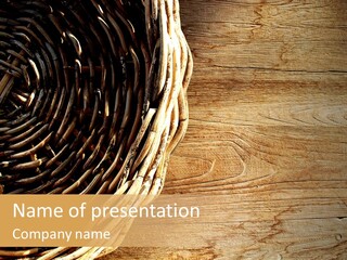 Straw Chair Surface PowerPoint Template