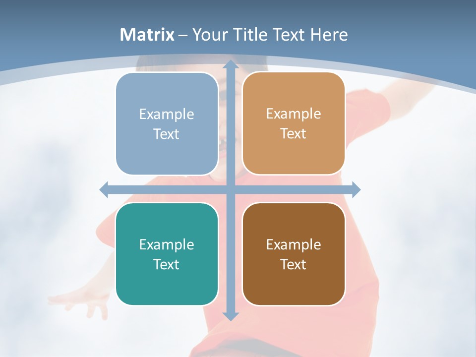 Young Blue Boy PowerPoint Template