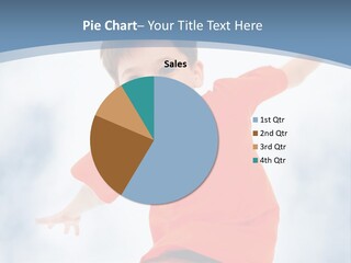 Young Blue Boy PowerPoint Template