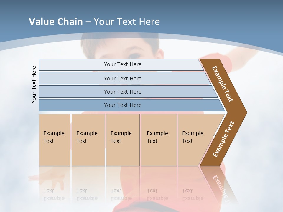 Young Blue Boy PowerPoint Template