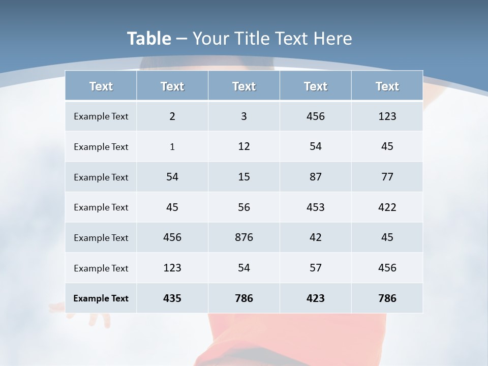 Young Blue Boy PowerPoint Template