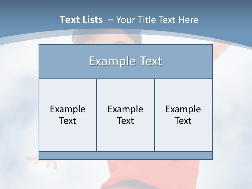 Young Blue Boy PowerPoint Template