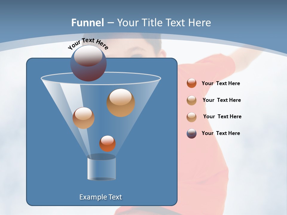 Young Blue Boy PowerPoint Template