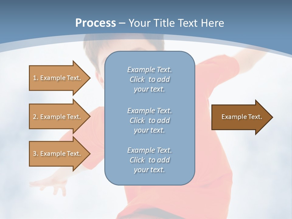 Young Blue Boy PowerPoint Template