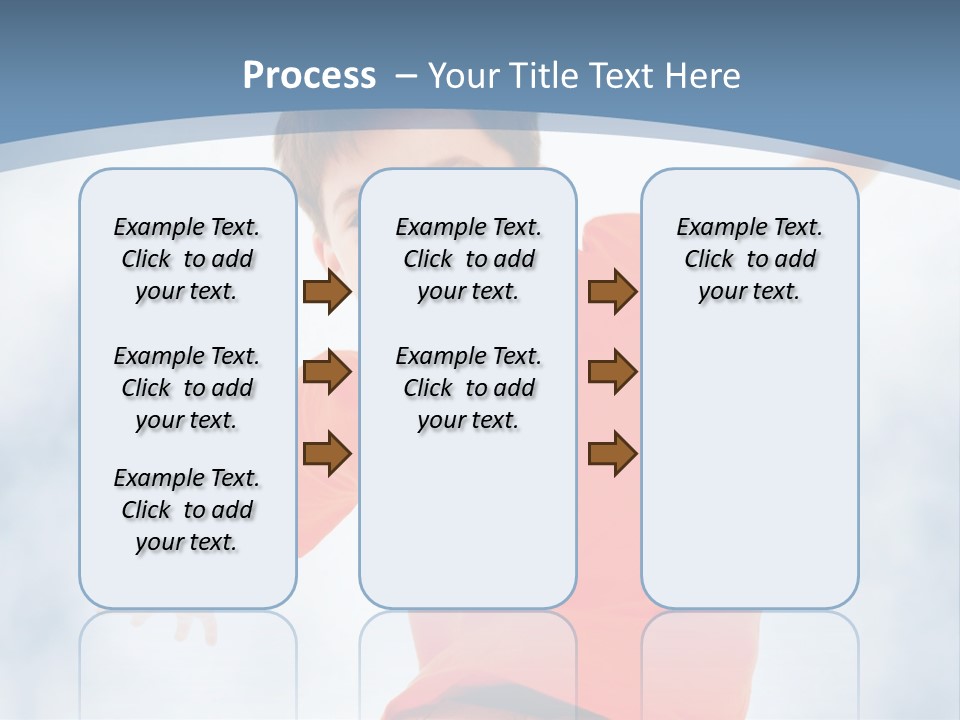 Young Blue Boy PowerPoint Template