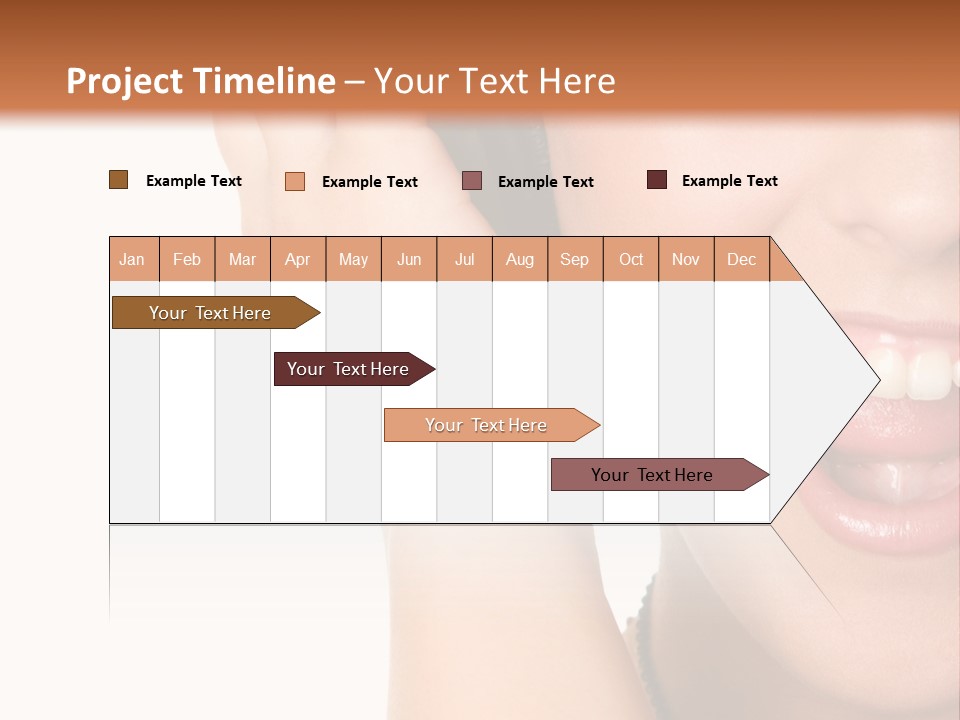 Headphones Young Teenage PowerPoint Template