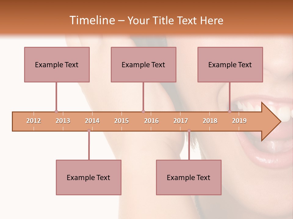 Headphones Young Teenage PowerPoint Template