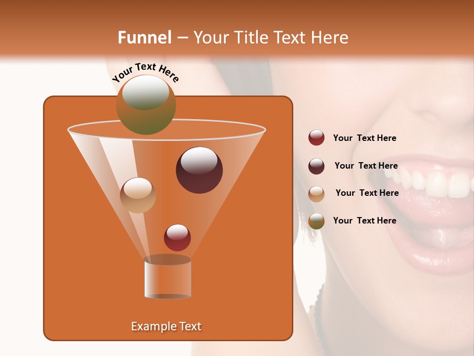 Headphones Young Teenage PowerPoint Template