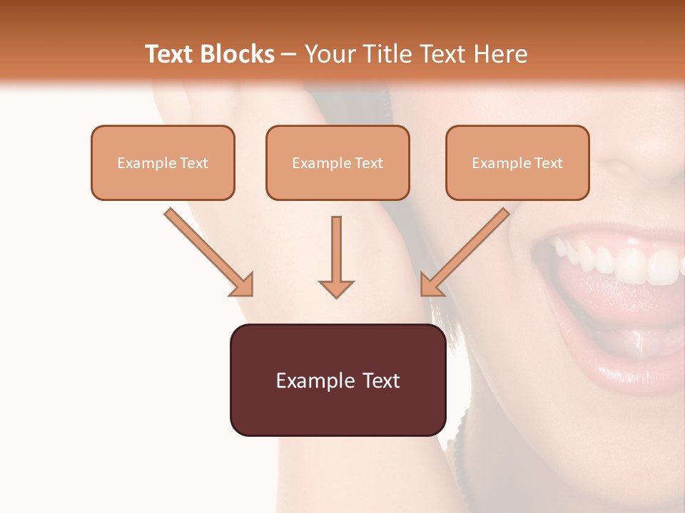 Headphones Young Teenage PowerPoint Template