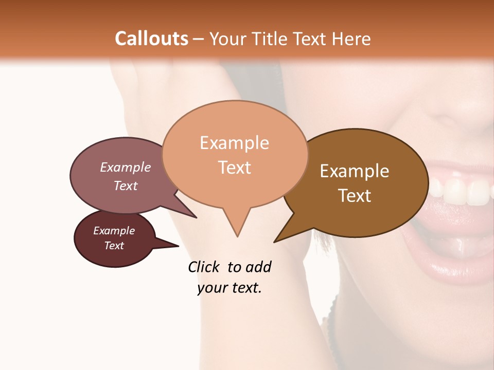 Headphones Young Teenage PowerPoint Template