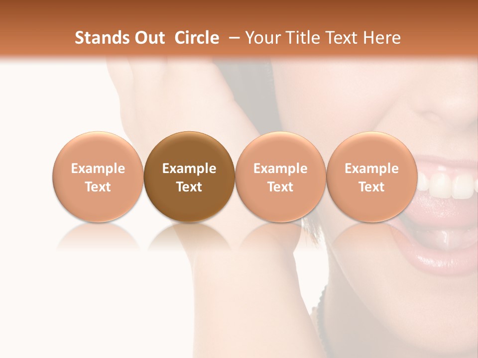 Headphones Young Teenage PowerPoint Template